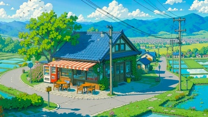 夏日乡村小屋