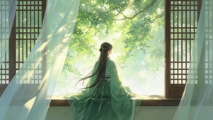 古风美女背影壁纸