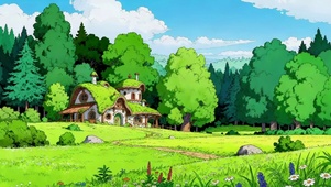 唯美治愈草原森林