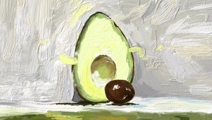 插画牛油果