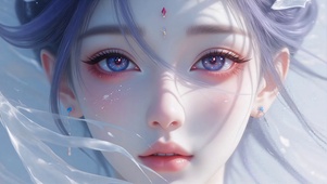 国风古韵少女特写