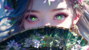 星瞳藏扇 翠绿凝光