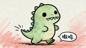呆萌小恐龙~嗷呜