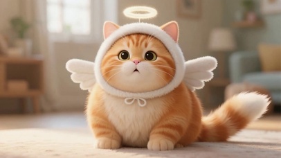 可爱的天使猫咪