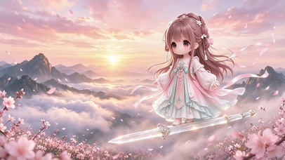 二次元御剑飞行少女