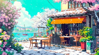 阳光湖畔落花小店