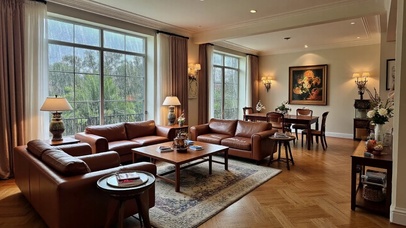 【雨景】经典欧式客厅