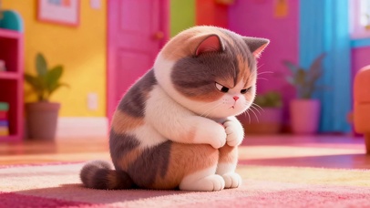 忧郁的猫咪