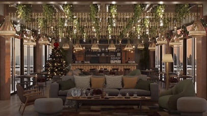 冬季圣诞咖啡屋