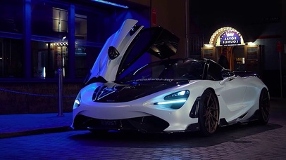 迈凯伦白色超清4k