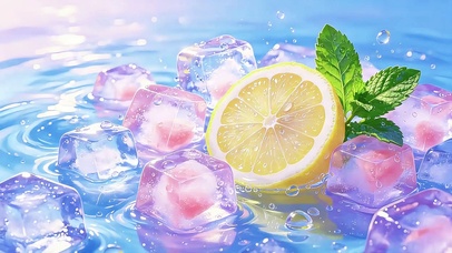 夏日冰柠薄荷