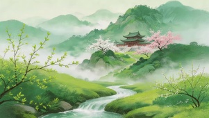 治愈草原河流