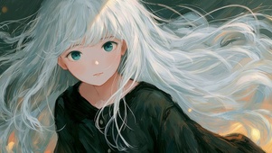 白发二次元女孩