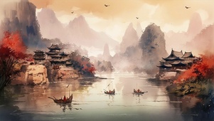 古风风景 AI