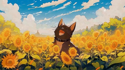 向日葵小猫
