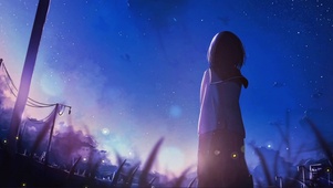 唯美傍晚流星