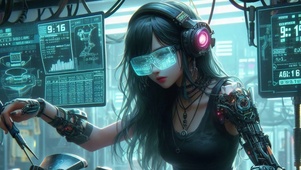 机器人美女