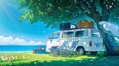 治愈海边房车