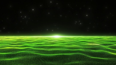 绿色护眼粒子树