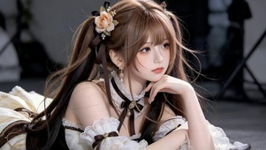 清纯长辫子女孩