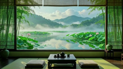 一窗山水，半盏清欢