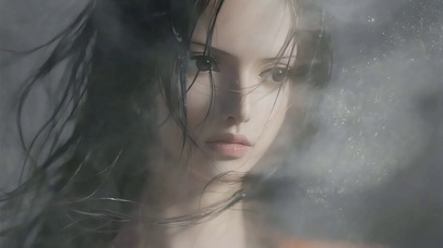 水雾弥漫中的那美