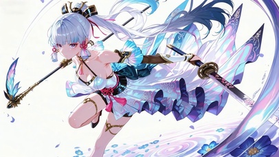 神里绫华 二次元战斗美少女