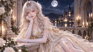月下玫瑰少女