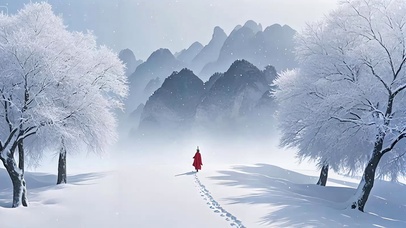 雪中人