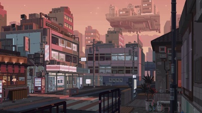 唯美治愈傍晚夕阳下的街道