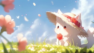 草地小猫