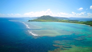 航拍美丽浅海