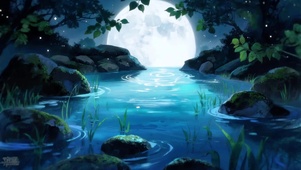 月夜溪语