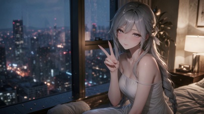 窗台女孩