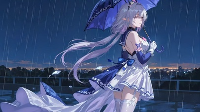 雨中遐蝶