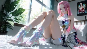 炫彩居家长腿女帝