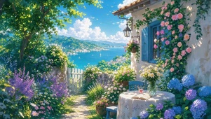 鲜花小院子