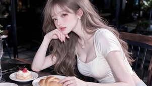 吃甜点少女
