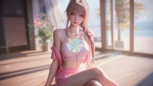 居家阳光女孩