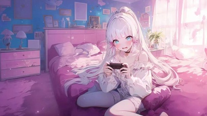 玩游戏美少女