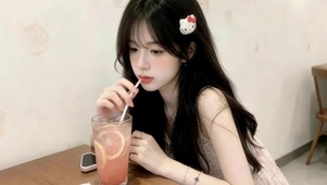 可爱甜甜的女孩