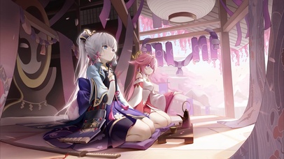 神里绫华和八重神子