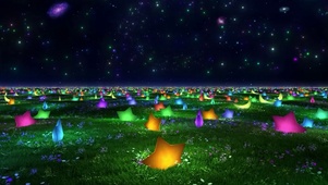 梦幻星空草地