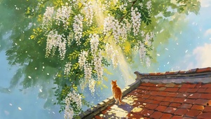 屋檐猫咪