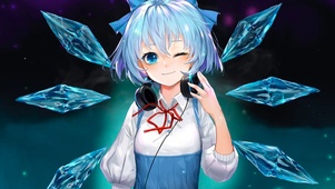 蓝发的女孩