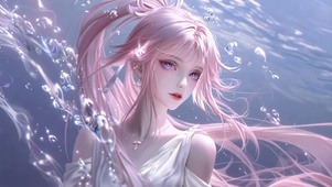 海底水中美女