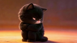 气鼓鼓的黑煤球