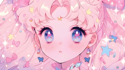 粉色月野兔