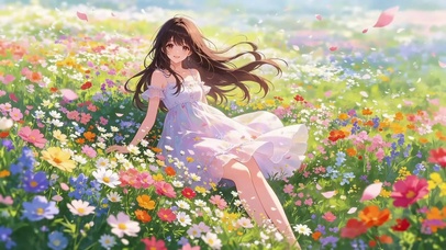 花海中