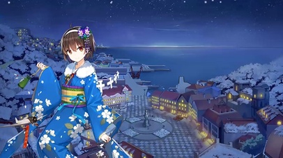 雪中少女